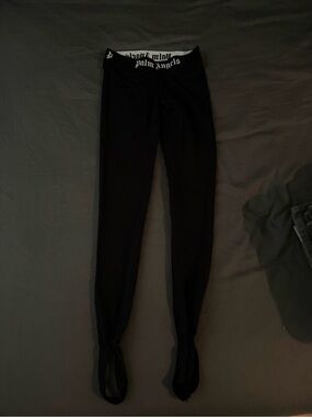 Palm Angels Women’s Black Stirrup Leggings